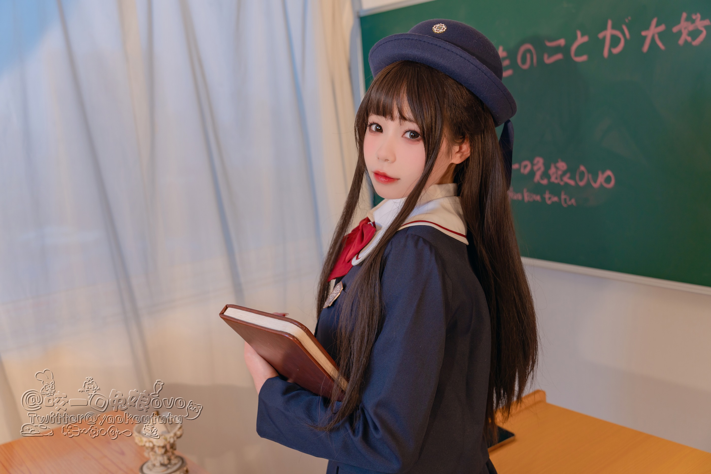 图片[1]-咬一口兔娘 – NO.030 (黏黏团子兔) 入学式[50P]-XikXak